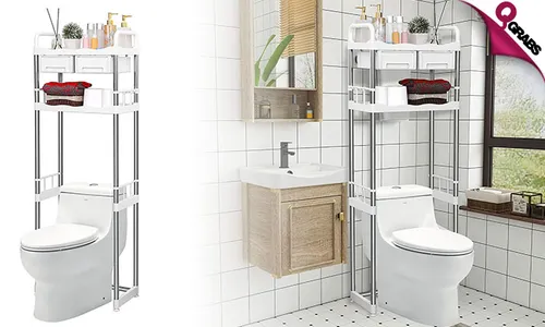 2-Tier Toilet Shelf with Drawers!